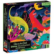 Glowing Puzzle - Dinosaurs (500 pcs) - Jigsaw Puzzle