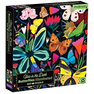 Glowing Puzzle - Butterflies (500 pcs) - Jigsaw Puzzle