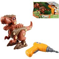 Dinosaur Friction Type, Battery Operated, 20cm Brown - Building Set