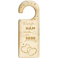 Wooden tag on the door - Gift