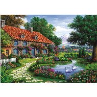 Puzzle Garden with Swans 1500 pieces - Jigsaw Puzzle