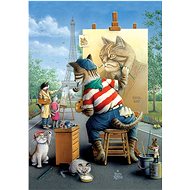 Puzzle Cat Painter 500 pieces - Jigsaw Puzzle