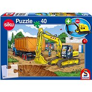 Puzzle Excavator 40 pieces + Model SIKU - Jigsaw Puzzle