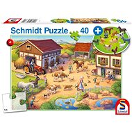 Puzzle Farm 40 pieces + Animal Figures - Jigsaw Puzzle
