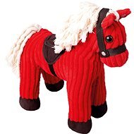 Bino Corduroy Horse with Sounds - Red - Toy