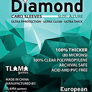 TLAMA games Diamond Azure: European Mini (45 × 68 mm) - Card Case