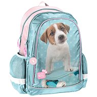 School Backpack Dog Blue-pink - School Backpack