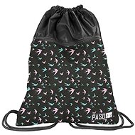 Birds back bag grey premium - Drawstring Bag