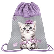 Kitty back bag grey - Drawstring Bag