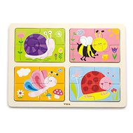 Wooden Puzzle 4-in-1 - Insects - Wooden Puzzle