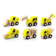 Wooden set of construction cars - Toy Car Set