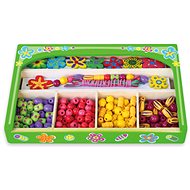 Wooden set of beads flowers - Creative Kit