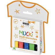 KREUL "MUCKI STARS" Textile Markers, 5 Colours - Felt Tip Pens