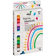 KREUL Javana Texi Max Medium Sunny for textile 2 - 4 mm, 12 colours - Markers