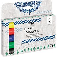 KREUL Javana Texi Max Medium for textile 2 - 4 mm, 5 colours - Markers