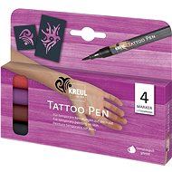KREUL "Tattoo Pen Set" Set of Tattoo Markers, 4 pcs - Felt Tip Pens