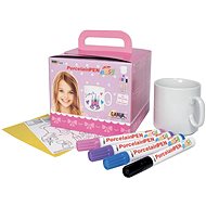 KREUL EASY Set of Porcelain Markers with Cup for Girls - Felt Tip Pens