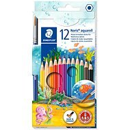 STAEDTLER Akvarell színes ceruzák ecsettel, 12 szín - Színes ceruza