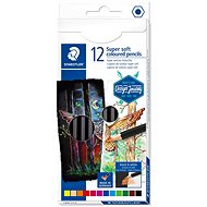 STAEDTLER "Design Journey Super Soft" Crayons, Set of 12 Colours, Hexagonal - Coloured Pencils