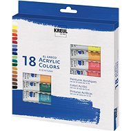 KREUL "EL GRECO" Set of acrylic paints, 18 colours, 12 ml in tube - Acrylic Paints