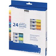 KREUL El Greco Acrylic paint set, 24 colours, 12 ml in tube - Acrylic Paints for Canvas