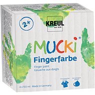 KreulL "Mucki" Fingermalset, 4 Farben - Fingerfarben
