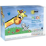 KreulL "Mucki Window Color" Welt der Tiere Farbset für Glas , 29ml - Glasmalfarben