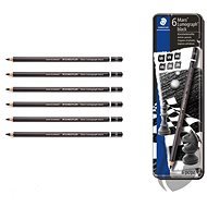 STAEDTLER Graphite Pencils "Mars Lumograph", Set, 6 types of Hardness, Hexagonal, Artistic - Pencil