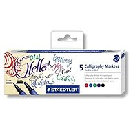 STAEDTLER Calligraphy Markers, Double-sided, 5 Different Colours - Marker
