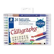 STAEDTLER Kalligraphie-Marker "Calligraph Duo", 24 Farben, 2,0/3,5 mm, doppelseitig - Marker