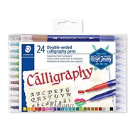 STAEDTLER Calligraphic Markers "Calligraph Duo", 24 Colours, 2,0/3,5mm, Double-sided - Marker