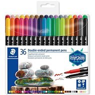 STAEDTLER Permanent Markers "Twin-tip" 36 Colours, 0,4/2,0mm, Double-sided - Marker