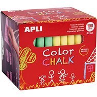 APLI Chalks for blackboard, mix of colours, 100 pcs - Chalk