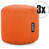 SakyPaky 3x Stool Orange - Ottoman