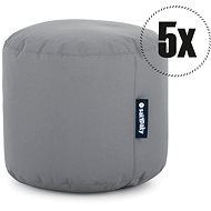 SakyPaky 5x Stool Grey Steel - Ottoman