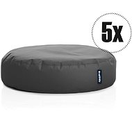 SakyPaky Bean Bags - 5x Glow Grey Steel - Bean Bag