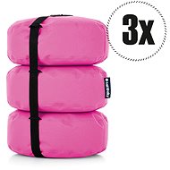SakyPaky Bean Bags - 3x Stool Pink - Ottoman