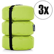 SakyPaky Bean Bags - 3x Stool Lime - Ottoman