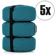 SakyPaky Bean Bags  - 5x Stool Petrol - Ottoman