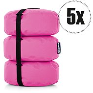 SakyPaky Bean Bags  - 5x Stool Pink - Ottoman