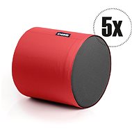 SakyPaky Bean Bags  - 5x Stool PUR Red - Ottoman