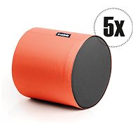 SakyPaky Bean Bags  - 5x Stool PUR Orange - Ottoman