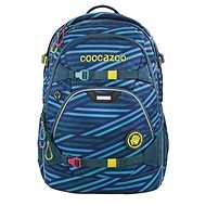 School Backpack Coocazoo ScaleRale, Zebra Stripe Blue - School Backpack