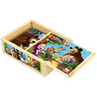 Bino Masha and Bear Blocks 12 - Wooden Blocks