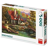 Cottage by the Lake 500 Puzzle - Jigsaw Puzzle
