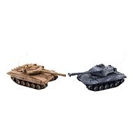 Teddies Tank RC 2 ks 25 cm tanková vojna + nabíjacia súprava 27 MHZ a 40 MHz - RC tank na ovládanie