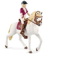 Schleich Blondína Sofia s pohyblivými kĺbmi na koni - Figúrky