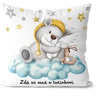 Pillow I Dream about my Daddy - White, 40x40cm - Pillow
