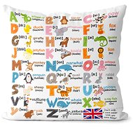 Pillow English Alphabet, 40x40cm - Pillow