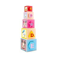 Mickey Pyramid Jigsaw 12 x 12 x 45cm - Wooden Blocks